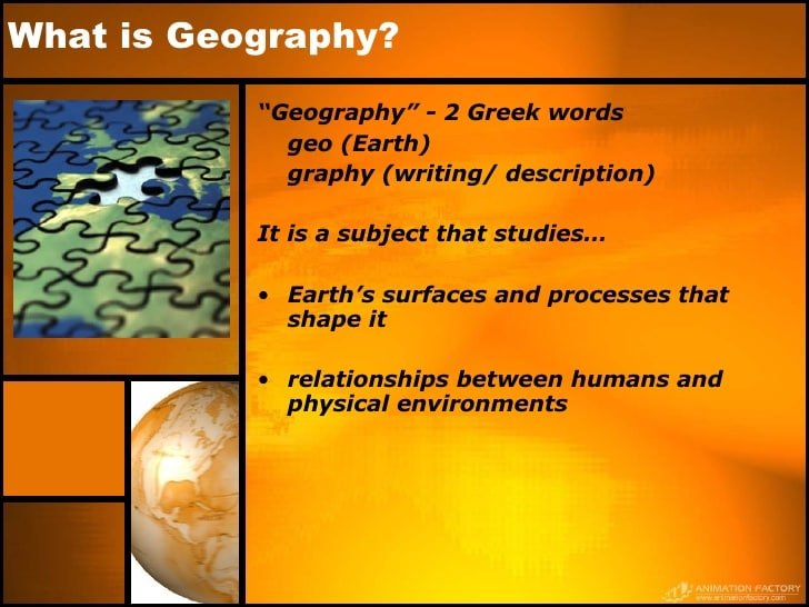 01 Chap 1 Introduction To Geography (Jan 08)