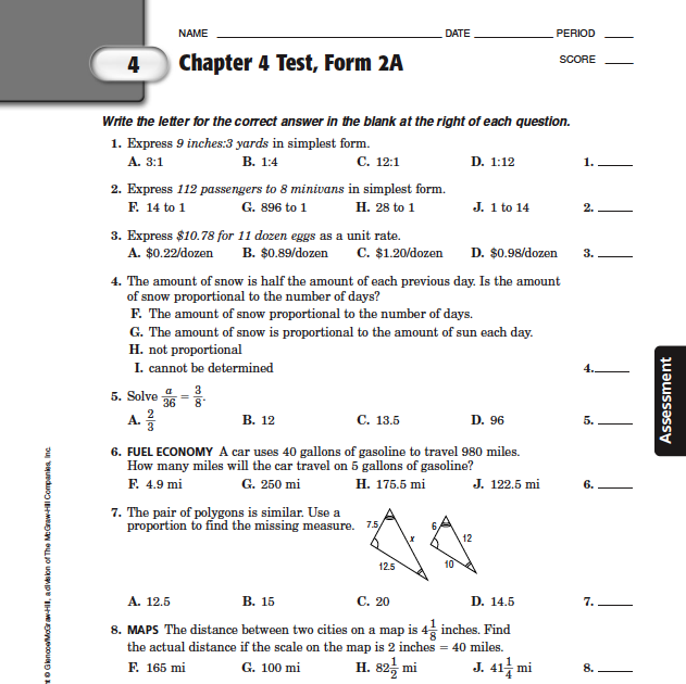 66 FREE TEST FORM 2A ANSWERS CHAPTER 4 PDF DOWNLOAD DOCX ...