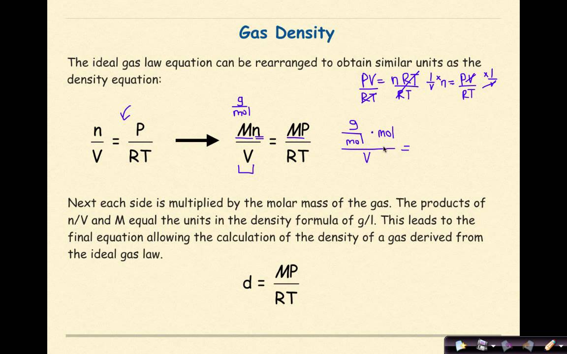 AP Chemistry Gas Density