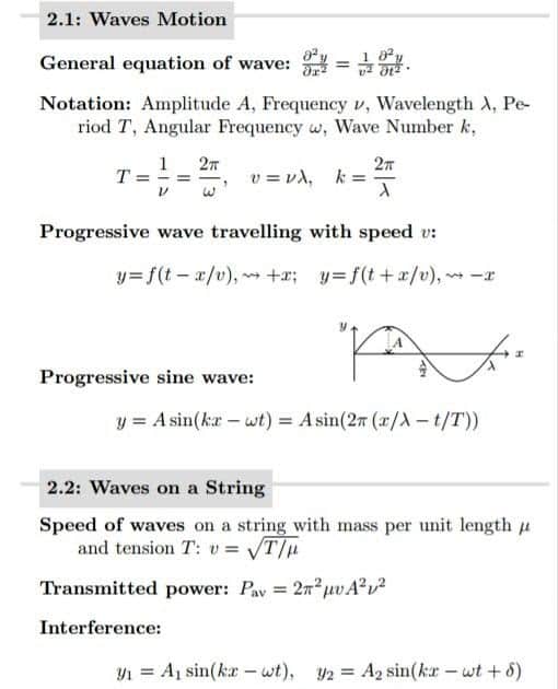 Ap Physics Formula Cheat Sheet