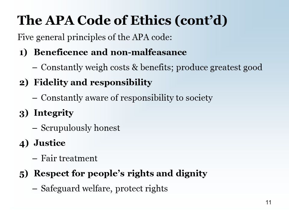 Definition Of Ethics Psychology
