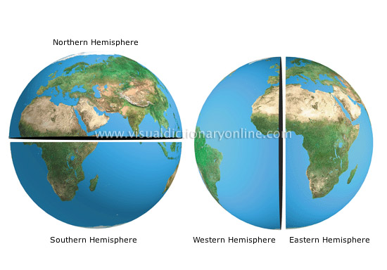 EARTH :: GEOGRAPHY :: CARTOGRAPHY :: HEMISPHERES image ...