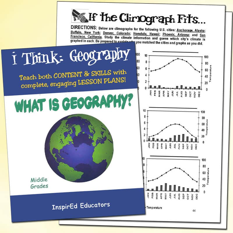 Five Themes of Geography Chart Set, Social Studies: Teacher