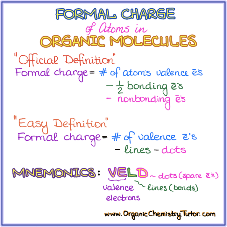 Formal Charges in Organic Molecules â Organic Chemistry Tutor in 2021 ...