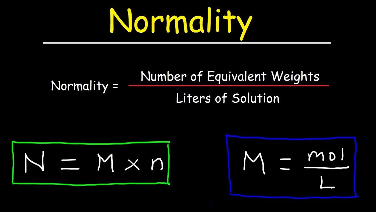 How To Calculate Normality &  Equivalent Weight For Acid ...