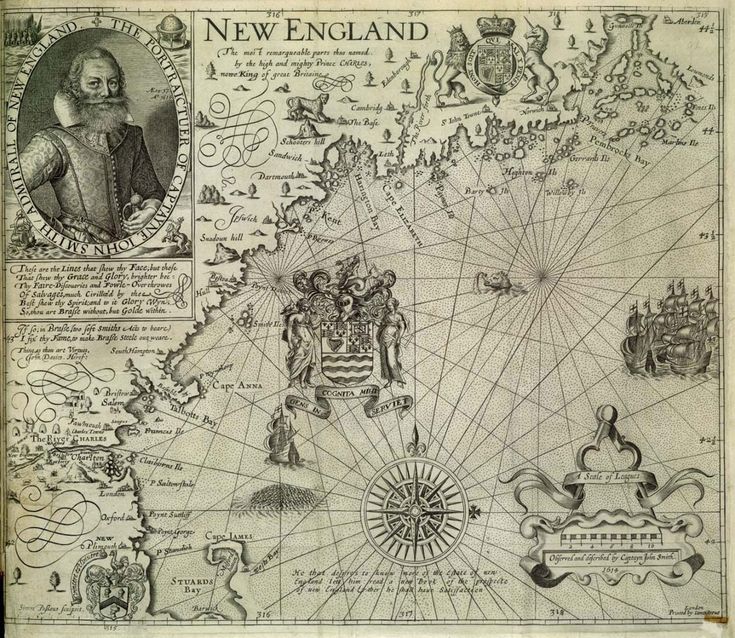 John Smith Coined the Term New England on This 1616 Map