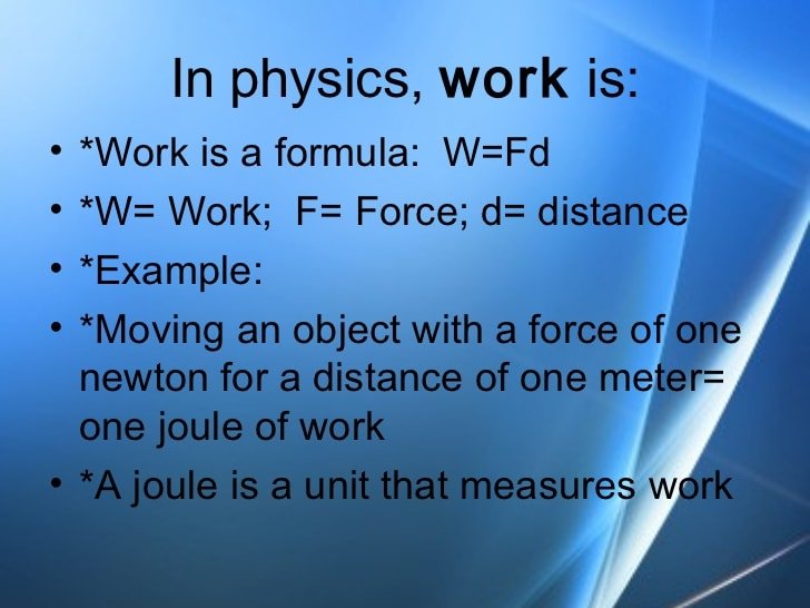 Physical Science: Work