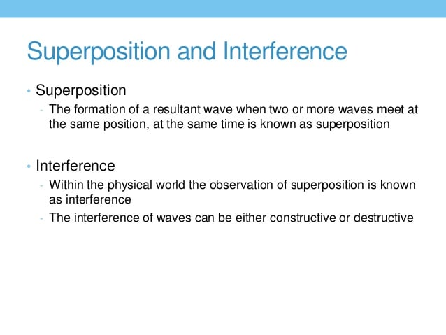 Physics 101 Superposition of Waves