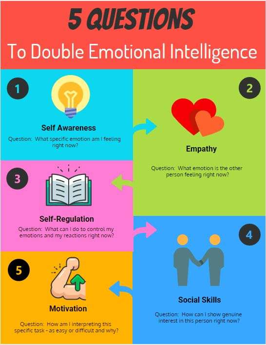 Psychology Infographic : Double Emotional Intelligence