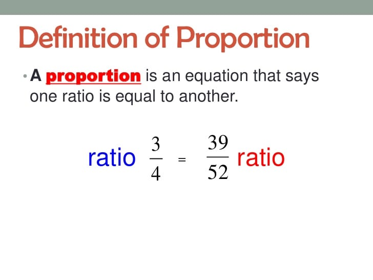 Ratio &  proportion