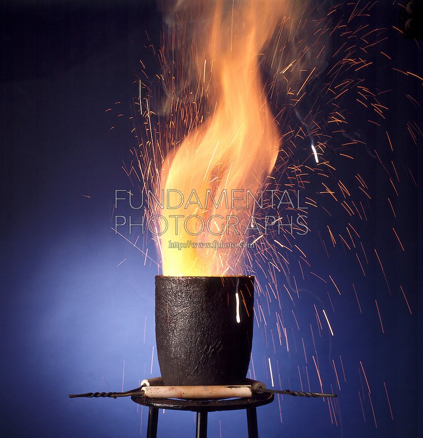science chemistry exothermic reaction thermite ...