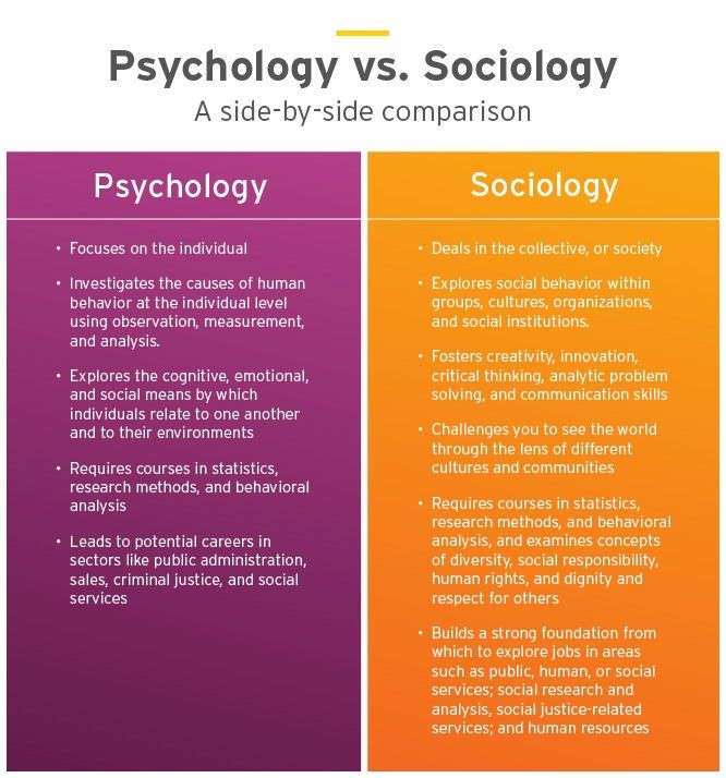Sociology vs. Psychology: Which Bachelors Degree?