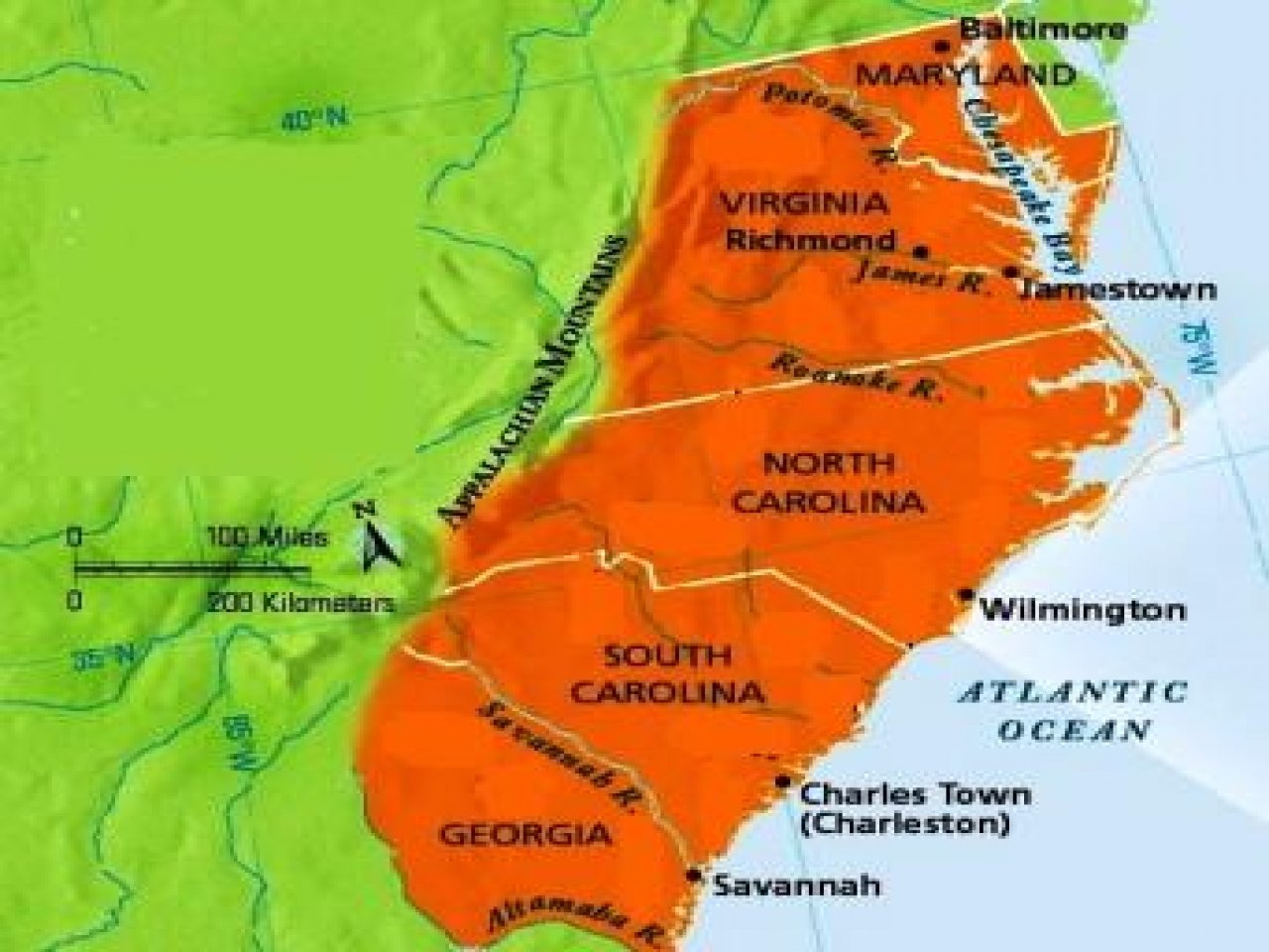 Southern Colonies Climate and Geography Southern Colonies ...