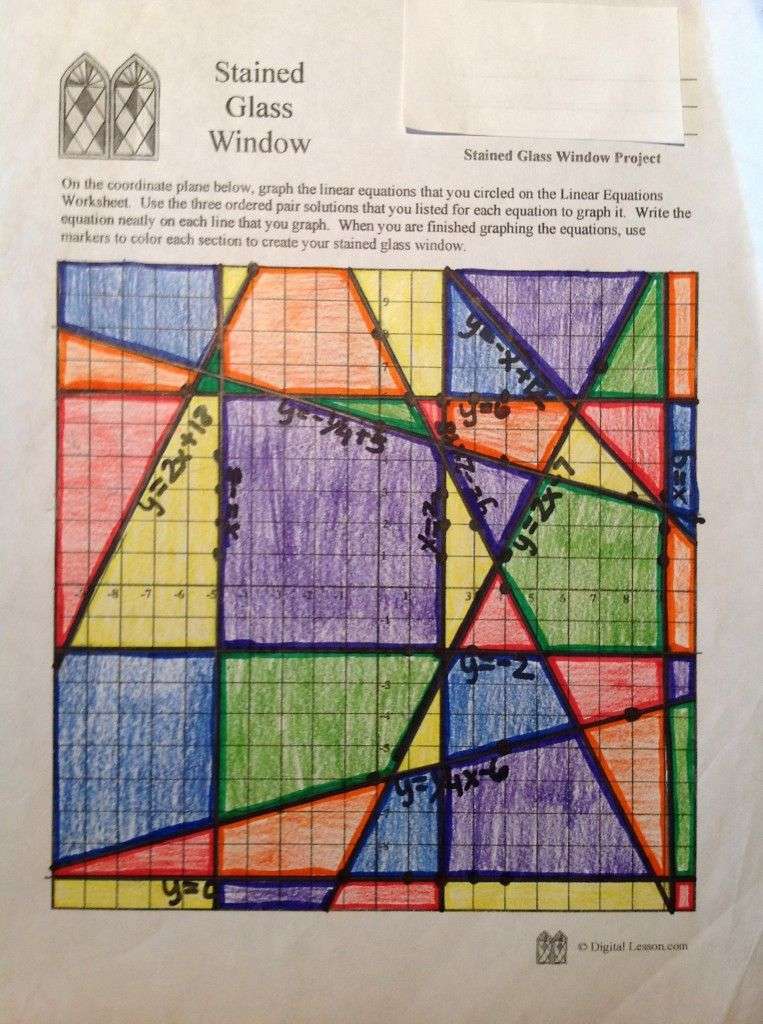 Stained Glass Math Activity