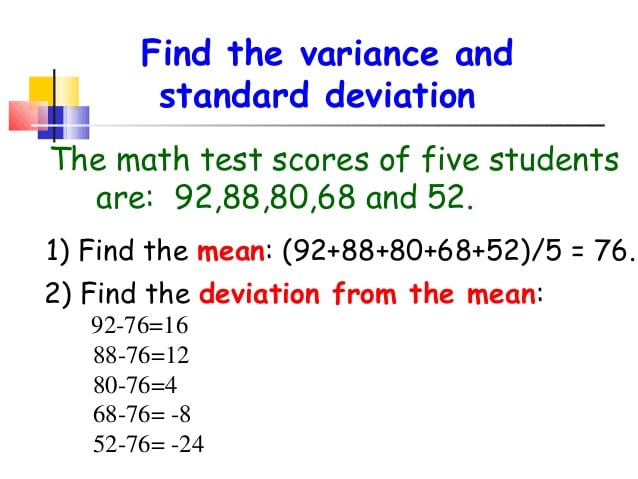 Standard deviation (3)