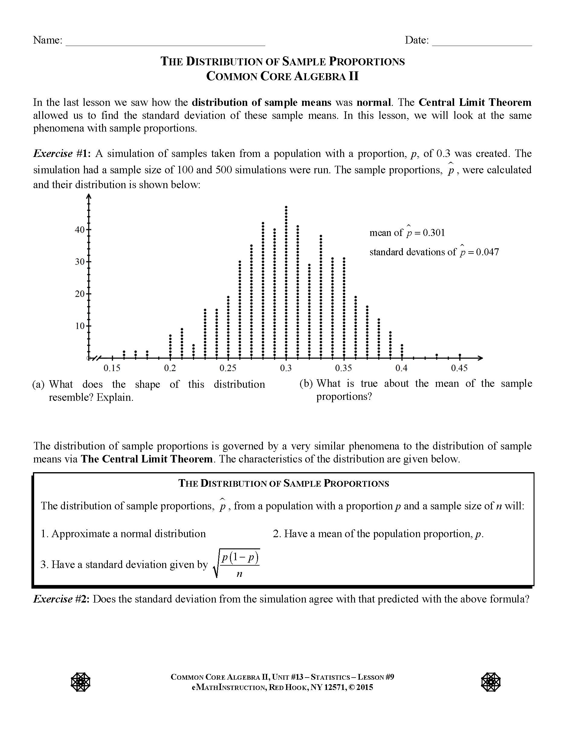 Statistical Simulators and Additional Lessons  Common ...