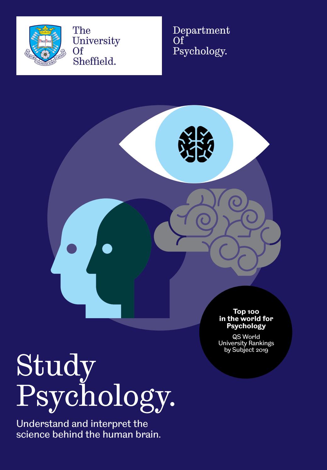Study Psychology by Science at Sheffield