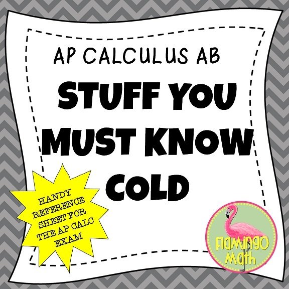 Stuff You Must Know Cold!  Flamingo Math with Jean Adams