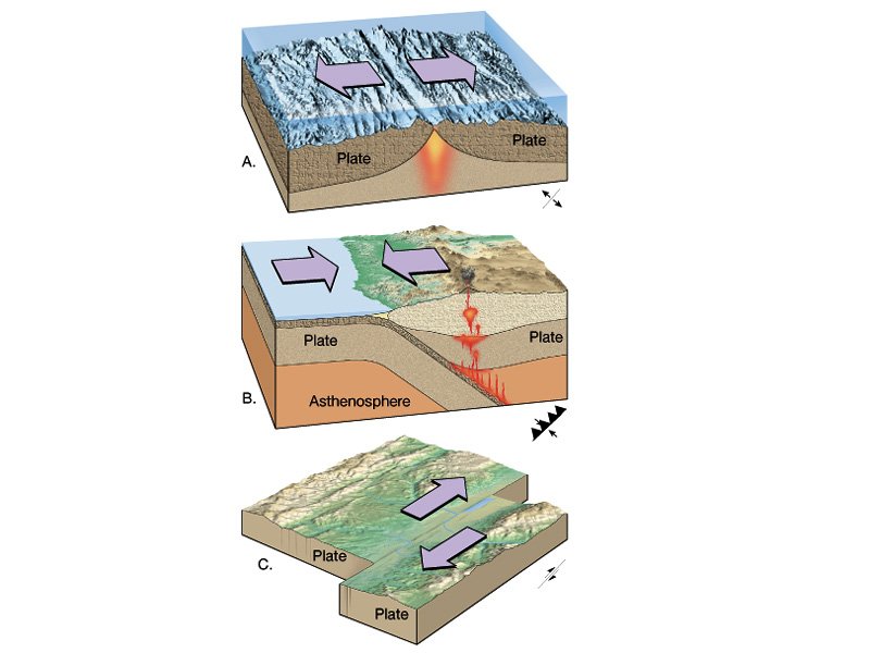 Tectonic Plates &  Plate Boundaries