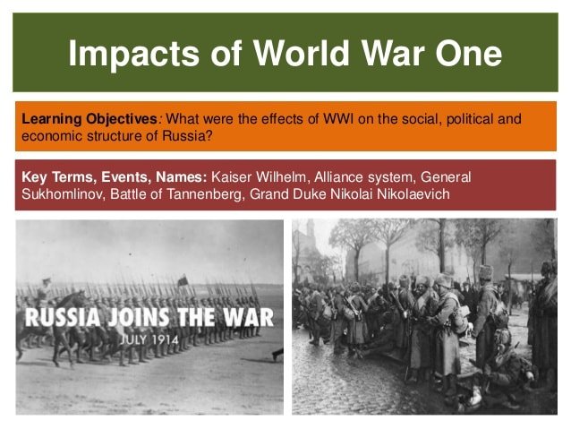 The Impacts of WW1