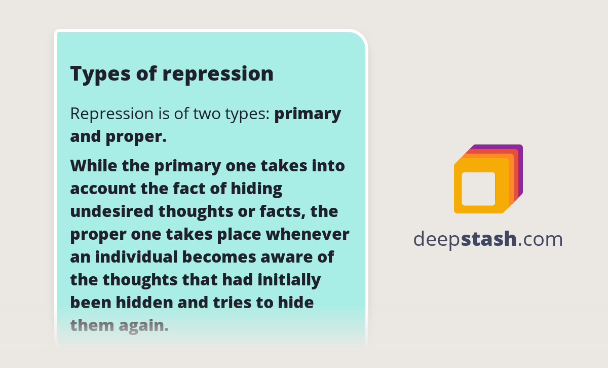 Types of repression