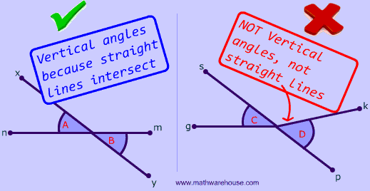 Vertical Angles: Definition, illustrated examples, and an ...