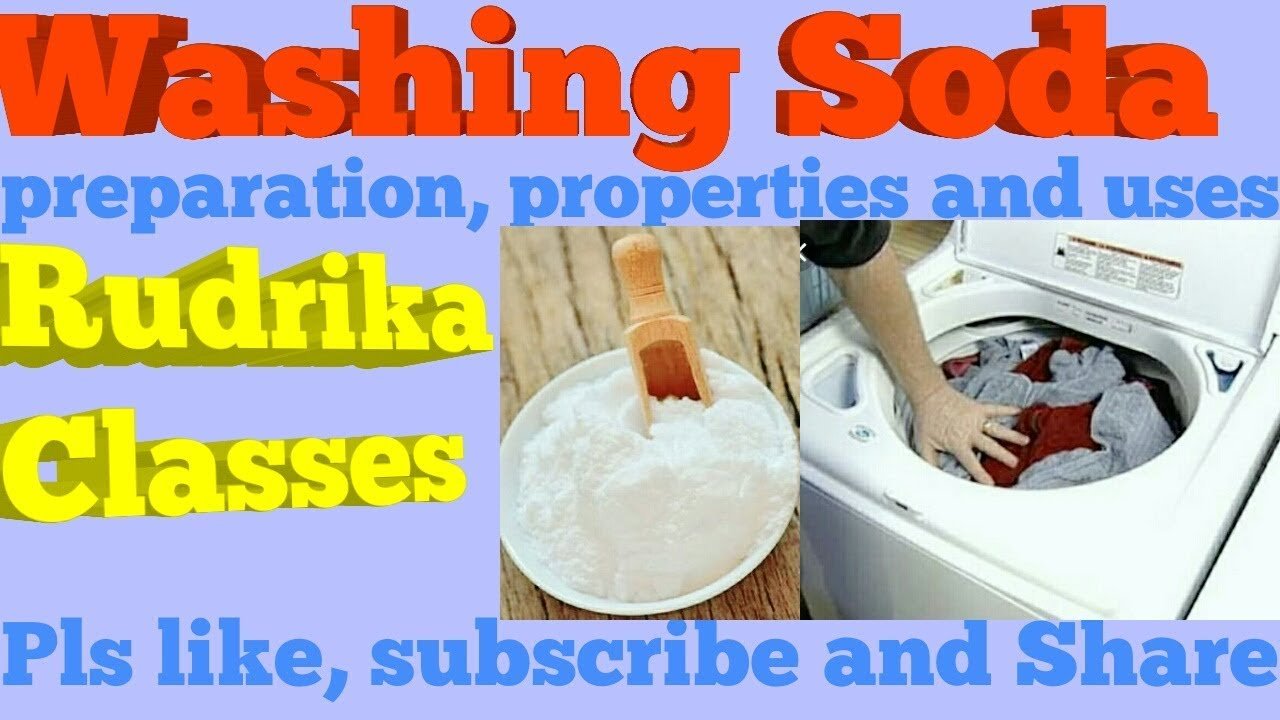 Washing soda with preparation, properties and uses.